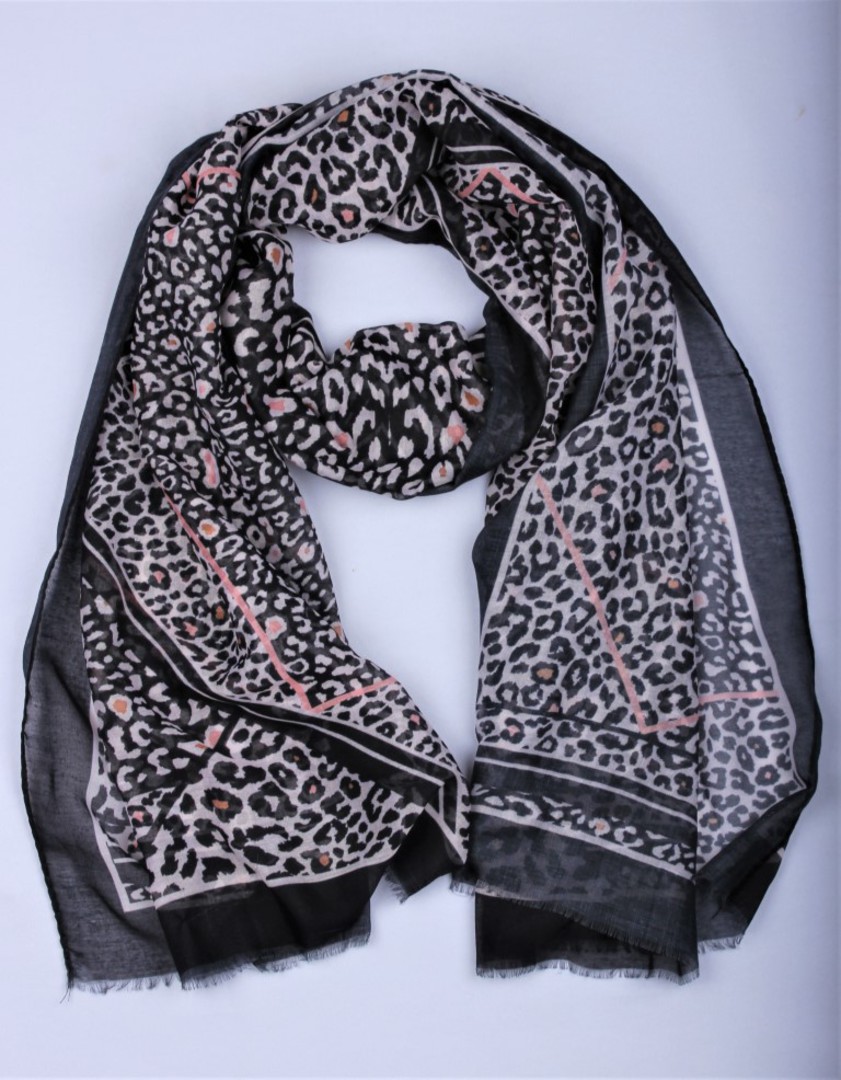 Alice & Lily printed scarf black Style : SC/4808BLK image 0